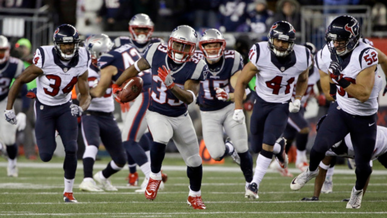 Lewis scores 3 TDS, Pats advance to AFC title game 34-16 (Jan 14, 2017)